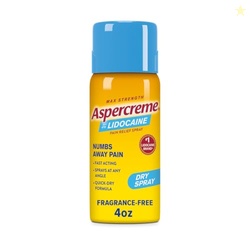 Aspercreme Lidocaine Dry Spray Soothes Aggravated Nerves, Numbing Topi