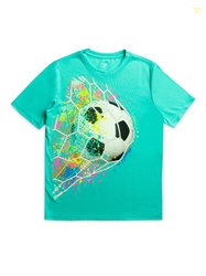 Athletic Works Boy's Short Sleeve Graphic T-Shirt Sizes 4-18 & Husky