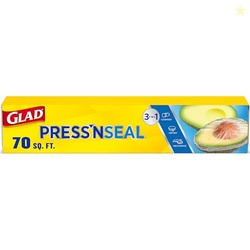 Glad Press'N Seal Food Plastic Wrap, 70 Square Foot Roll (Package May 