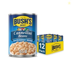 BUSH'S BEST 15.5 oz Canned Cannellini Beans, Source of Plant Based Pro