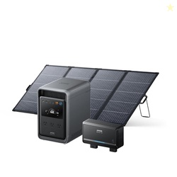 Anker SOLIX S2000 Portable Power Station with Alternator Charger and 4