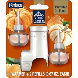 Glade PlugIns Refills Air Freshener Starter Kit, Pumpkin & Ginger, Sce