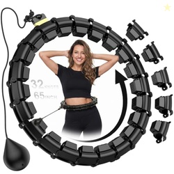 Plus Size Weighted Hula Infinity Fitness Detachable Hoop 65 Inch, 32 K