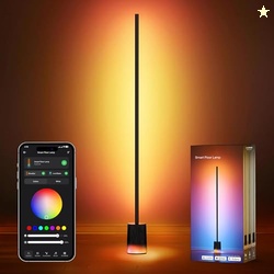 Brizled Matter Floor Lamp, RGBCW 1725lm Smart Floor Lamp Compatible wi