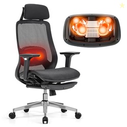 FLEXISPOT Massage Office Chair with Footrest, High Back Ergonomic Desk