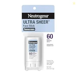Neutrogena Ultra Sheer Stick Sunscreen for Face SPF 60 Invisible Finis