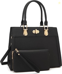 Purse Set Women Satchel Handbag Work Shoulder Tote Bag Matching Wallet