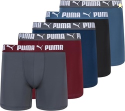 PUMA Men's 5 Pack Performance Boxer Briefs