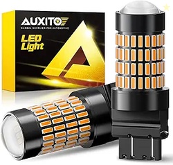 AUXITO 3157 LED Bulbs Amber for Turn Signal Lights Super Bright 3056 3