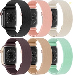 Stretchy Solo Loop Compatible with Apple Watch Band 38mm 40mm 41mm 42m