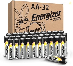 Energizer AA Batteries Alkaline Power 32 Count Alkaline Double A Batte