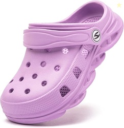 HOBIBEAR Boys and Girls Classic Graphic Garden Clogs Slip on Water Sho