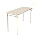 CoscoProducts Cosco Folding Serving Table, 20" x 48", Antique Linen