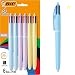BIC 4 Color Pastel Barrel Multicolor Ballpoint Pens, Medium Point (1.0
