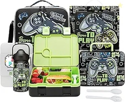 Kids Bento Lunch Box with Insulated Lunch BagStainless Steel Insulated