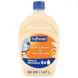 Softsoap Moisturizing Liquid Hand Soap Milk & Honey Scent, 50 fl oz Re