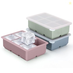 Excnorm Silicone Ice Cube Trays 3 Pack - Large Size Silicone Ice Cube 