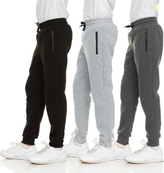 PURE CHAMP 3Pk Boys Sweatpants Fleece Athletic Workout Kids Clothes Bo