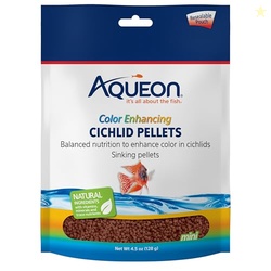 Aqueon Cichlid Food Color Enhancing 4.5 Ounces Color