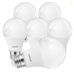 Linkind A19 LED Light Bulbs Dimmable, 60W Equivalent, Energy Efficient