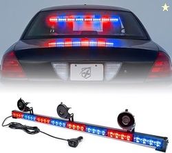 Xprite 35.5 LED Traffic Advisor Strobe Light Bar w/21 Flash Patterns &