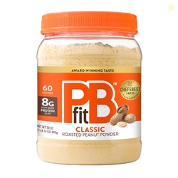 PBfit Classic Peanut Butter Powder 30 Oz, Peanut Spread with 8g Protei