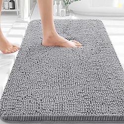 OLANLY Bathroom Rugs 30x20 Extra Soft Absorbent Chenille Bath Rugs | G