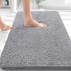 OLANLY Bathroom Rugs 30x20 Extra Soft Absorbent Chenille Bath Rugs | G