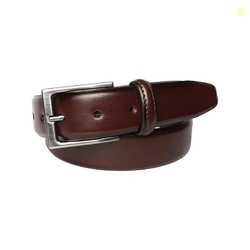 Florsheim Carmine Genuine Real Leather Belt for Men, Size 40, Brown