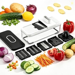 7-in-1 Mandoline Vegetable Slicer Multi-Purpose Food Chopper & Grater 