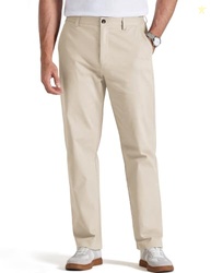 COOFANDY Chino Pants for Men Flat Front Business Casual Pants Relaxed 