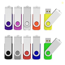 Aiibe 10 Pieces 32GB USB Flash Drive 10 Pack USB 2.0 Memory Stick Thum