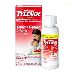 Infants' Tylenol Acetaminophen Oral Suspension, Dye-Free, Cherry, 2 fl