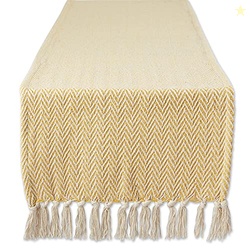 DII Woven Basic Tabletop Collection, Chevron Table Runner, 15x72, Mari