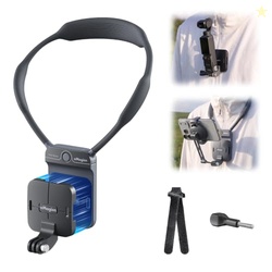 aMagisn Magnetic Invisible POV Neck Mount, Hands-Free Vlogging Backpla
