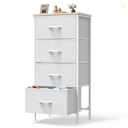 edx 4 Drawers Fabric Dresser for Bedroom Drawer Organizer Storage Cabi