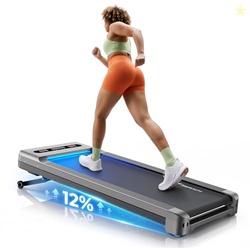 MERACH UltraWalk W60 Walking Pad Treadmill with 12% Auto Incline, Unde
