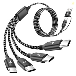 MPATIBY USB C Splitter Multi Charging Cable,USB A/C to USB C Charging 
