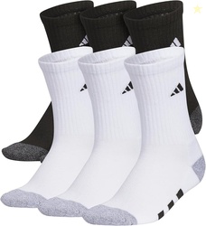 adidas Kids Athletic Cushioned 6-Pack Crew (Little Kid/Big Kid/Adult)