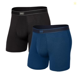 SAXX Underwear Co. Men's Daytripper Comfort Stretch Boxer Brief Fly 2-