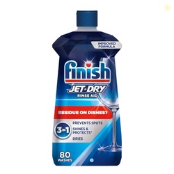 Finish Jet-Dry Dishwasher Rinse Aid, Compatible with Dishwasher Deterg