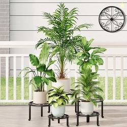 5 Pack Metal Plant Stand Heavy Duty Anti-Rust Iron Flower Pot Holder f