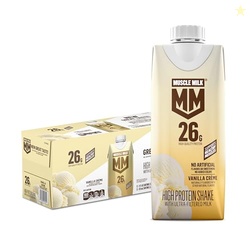 Muscle Milk High Protein Shake, Vanilla Creme, 11 fl oz Cartons (12 Pa