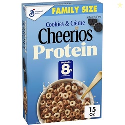 Cheerios Protein Cereal, Cookies & Crme, 8g Protein, Family Size, 15 o