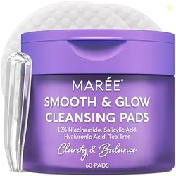 MAREE Niacinamide Toner Pads for Face  Exfoliating Pads with 12% Niaci