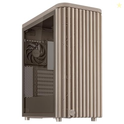 ASUS ProArt PA401 Wood Edition Beige ATX PC case with Tempered Glass S