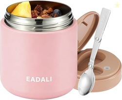 Eadali 15.2oz Kids Food Jar for Hot Food  Vacuum Insulated Lunch Conta