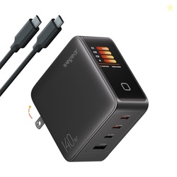 wegear 140W GaN USB C Charger Block, 4-Port PD3.1 Fast Wall Charger wi