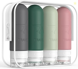 Travel Bottles for Toiletries3oz Silicone Travel Size Containers, TSA 