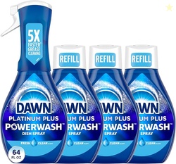 Dawn Powerwash Spray Dish Soap, Dishwashing Liquid, Fresh, 1 Starter K